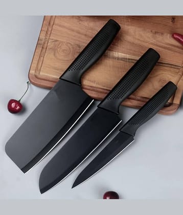 UniBoss Premium Stainless Steel Knife for Kitchen Chopping, High Carbon Ultra Sharp Knife Cooking Chef Knife for Meat and Vegetable Cutter Clever(Set of 3)