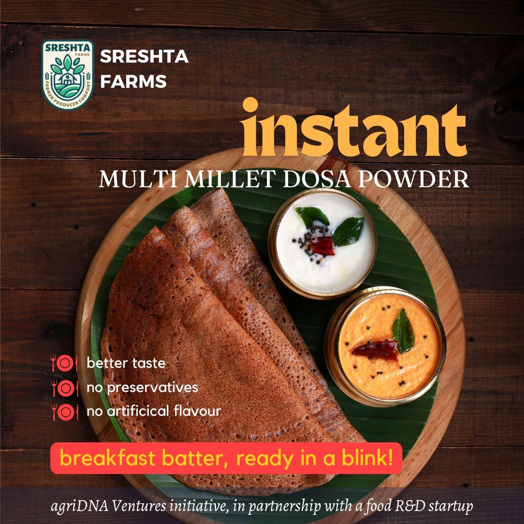 Sreshta Farms Instant Multi Millet Dosa Mix