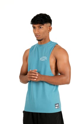 Lifting Goods Muscle Tee [Blue]-XS