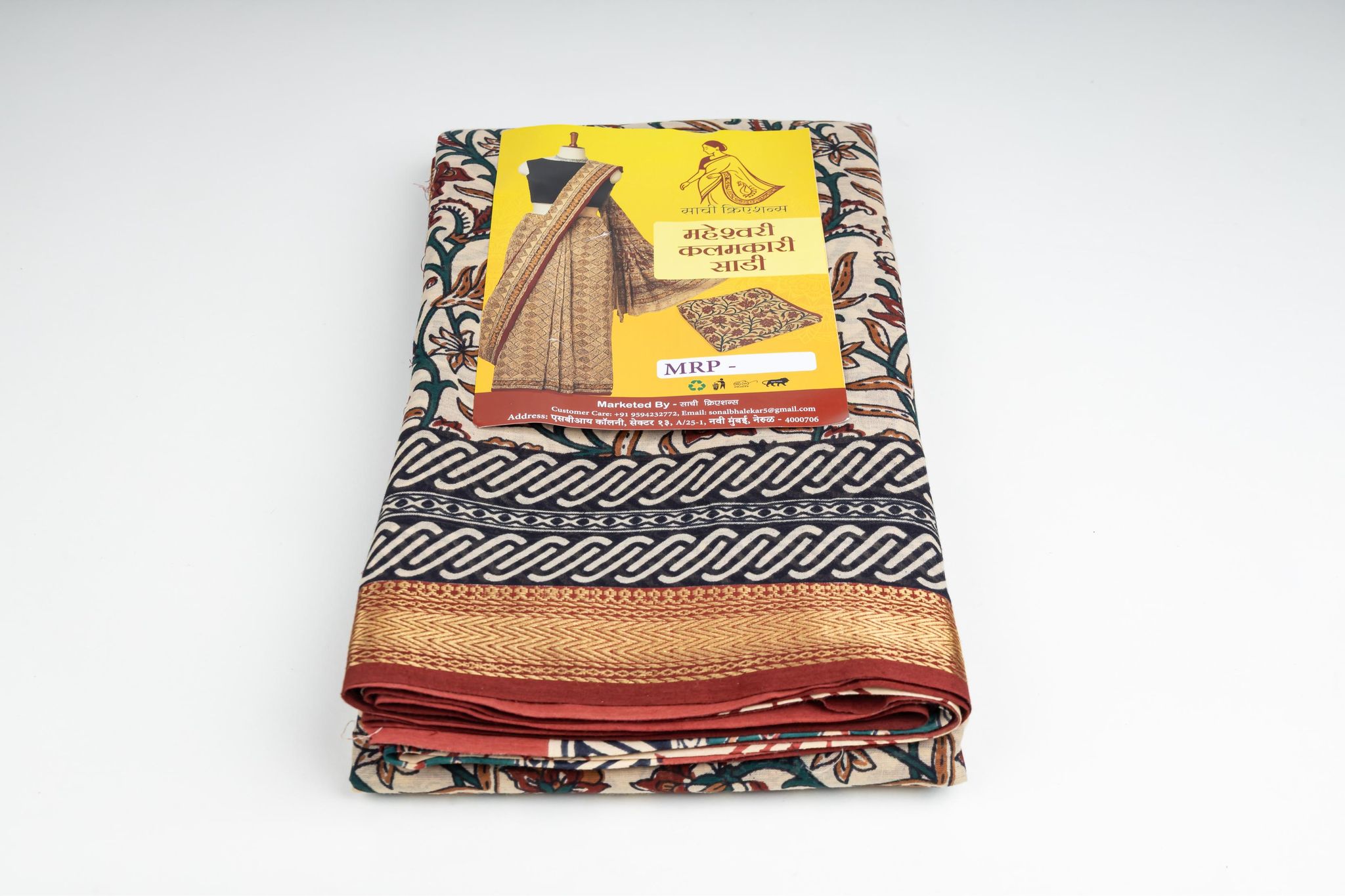 Maheshwari Kalmkari Saree 1 Piece Each