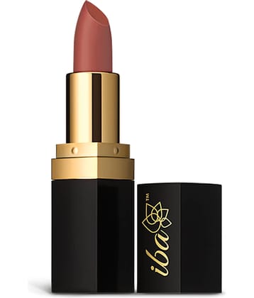 Iba Pure Lips Long Stay Matte Lipstick M17 Apricot Blush, 4g , Highly Pigmentated Long Lasting, (Pack of 1)