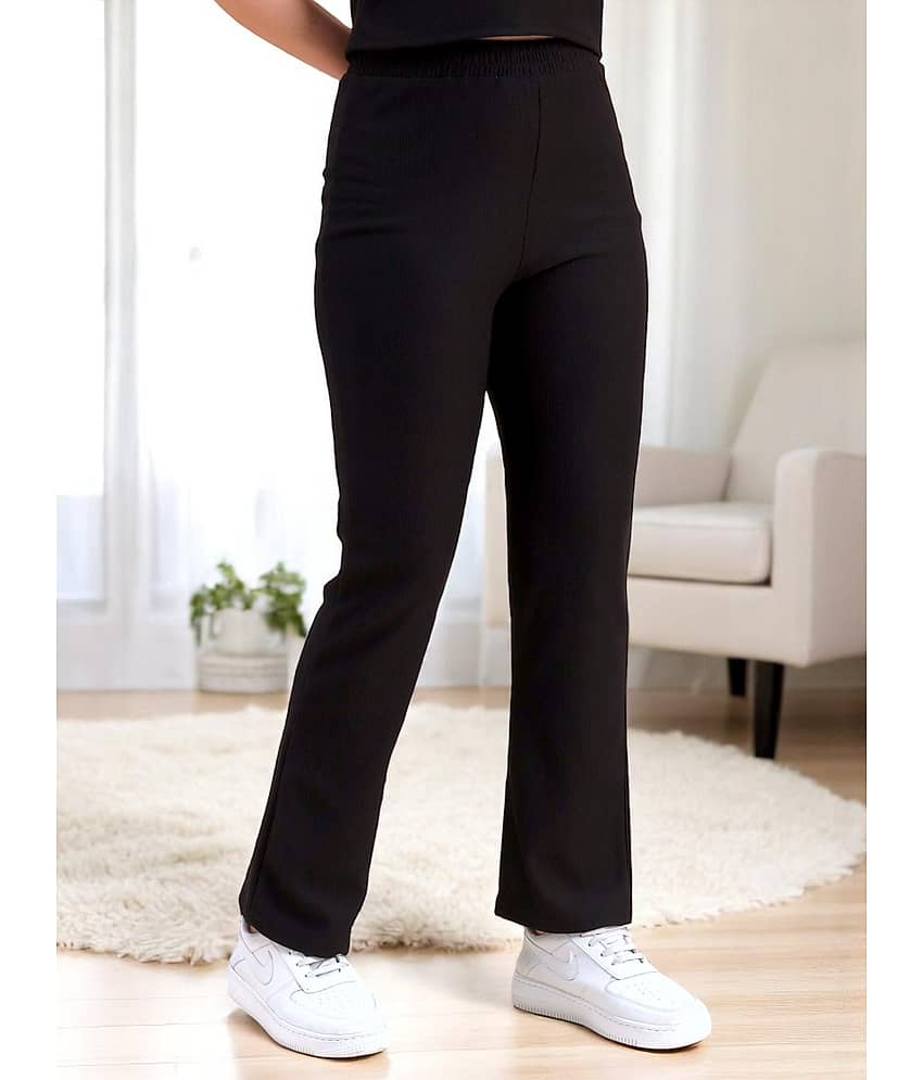 Leewan Women Knitted Casual Pants ( Black )