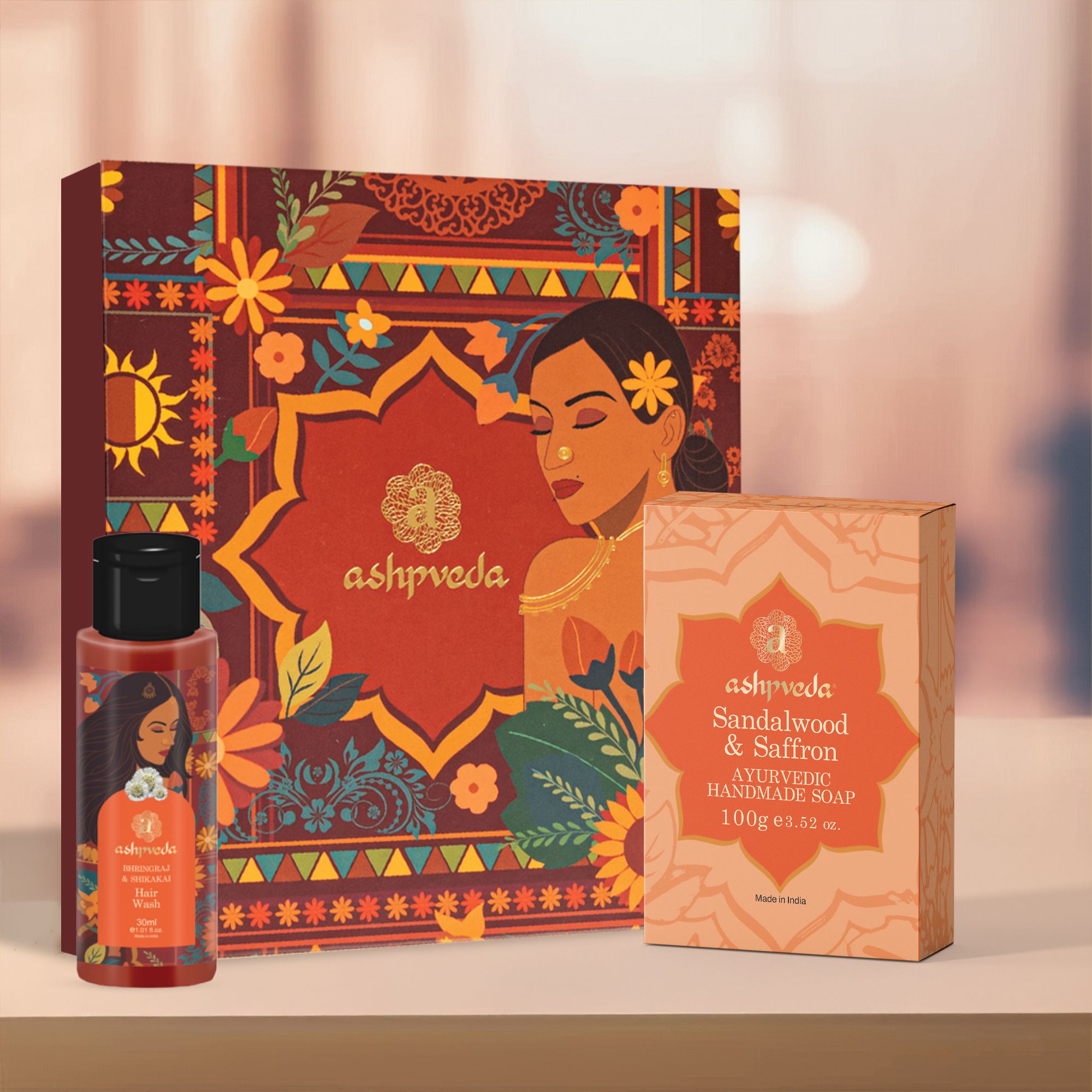 Ashpveda Mangalyam Gift Box Hair & Skin Care Kit