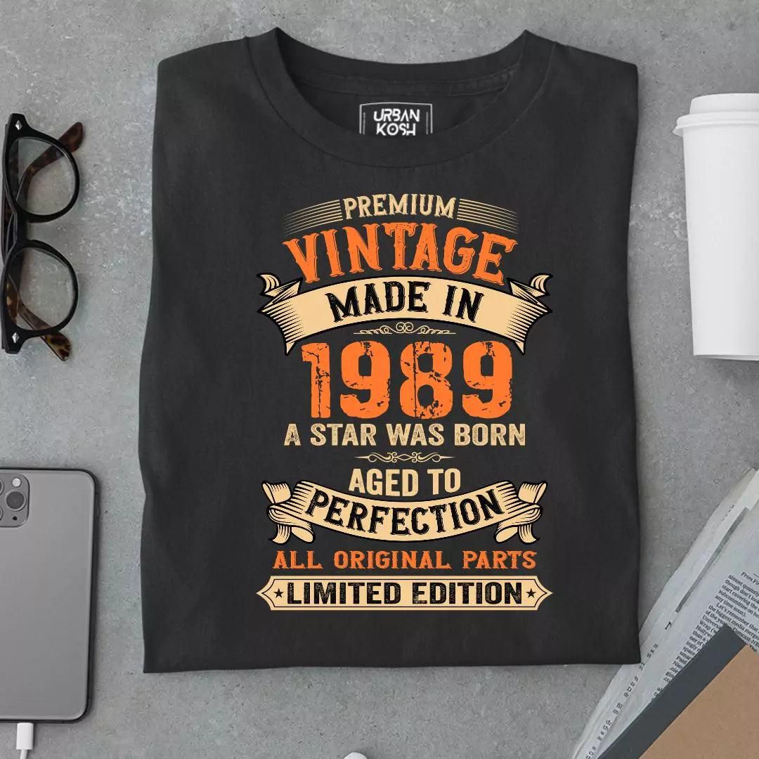 Premium Vintage Made in 1989-Black / S