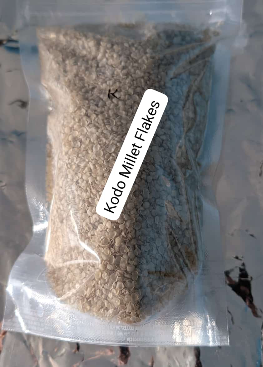 Hv Associates Kodo Millet Flakes (500G) | Naturally Gluten-Free Ancient Grain | Quick & Healthy Breakfast Poha | Vacuum-Sealed Freshness