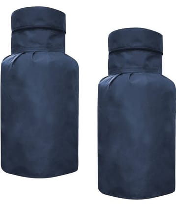 PrettyKrafts Set of 2 Cotton Blue Cylinder Cover
