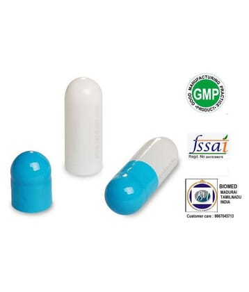BioMed Empty Gelatin Capsules skyblue/white size 00 Capsule 1000 no.s