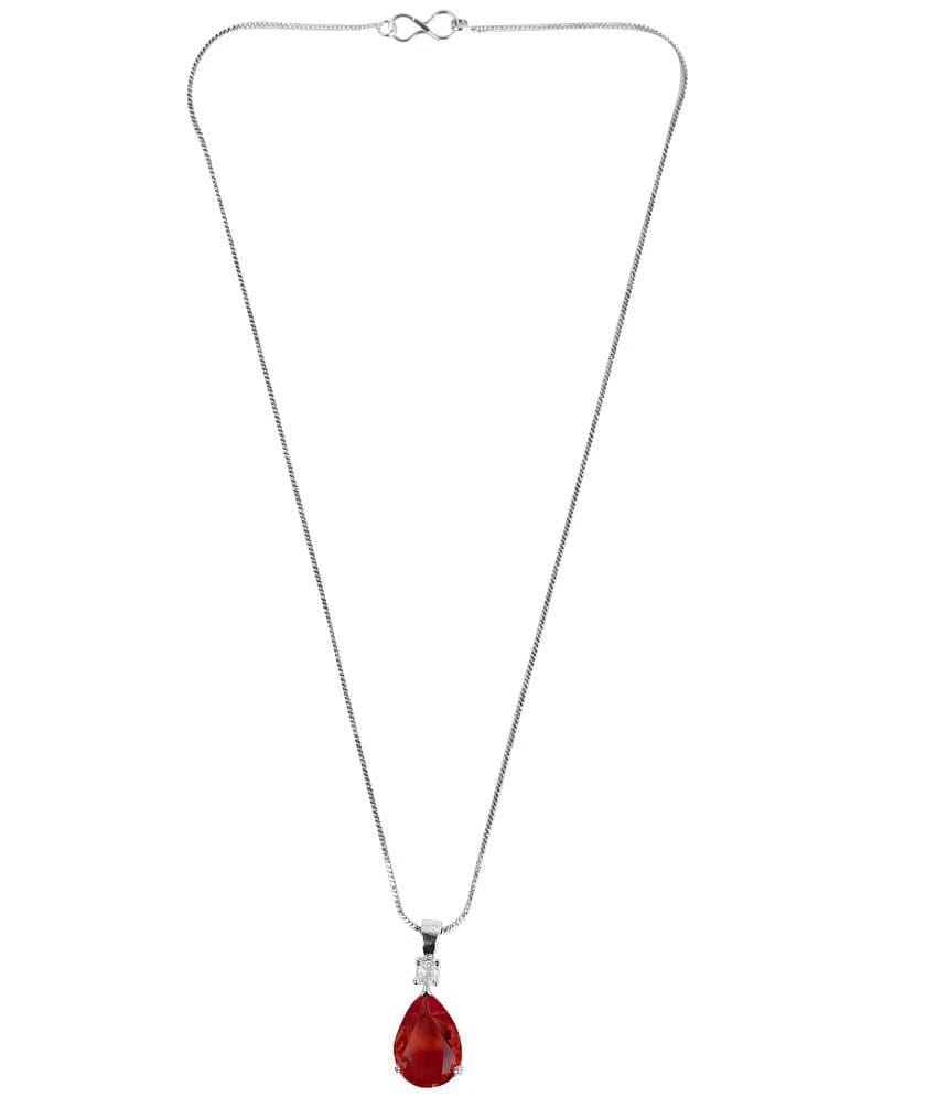 PUJVI Red Pendant ( Pack of 1 ) - Red