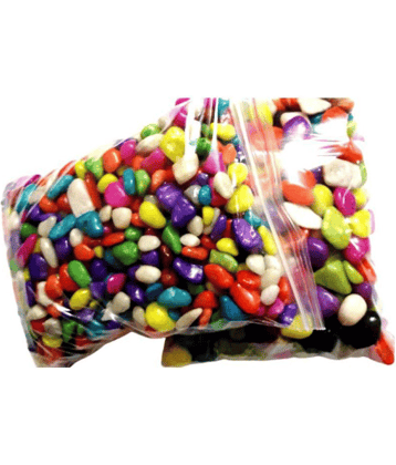 Somil Multicolor Pabbles/Stone For Garden, Plants, Aquarium & Home Decor Wt. 450g