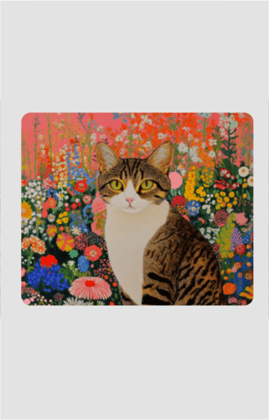 EverythingBoho Cat Universe Anti Skid Designer Rectangular Mousepad EverythingBoho Cat Universe Anti Skid Designer Rectangular Mousepad - 3mm