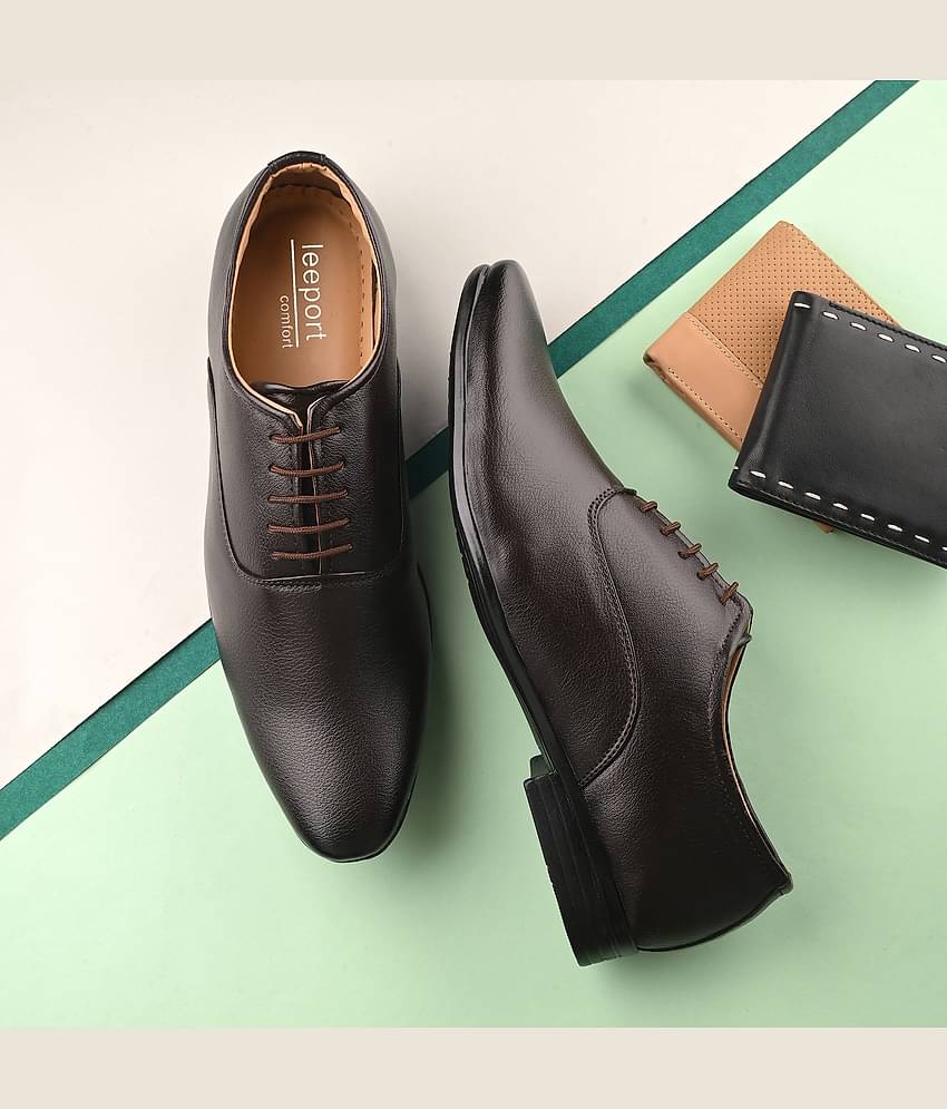 Leeport - Brown Men's Oxford Formal Shoes