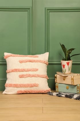 Fuzzy Peach Cushion Cover -  Handmade-Single Piece / 40 x 40