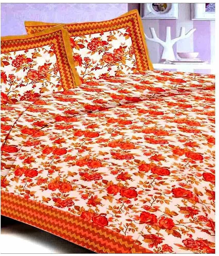 Uniqchoice Cotton King Bedsheet ( Multi )