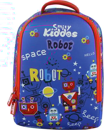Smily  kiddos 15 Ltrs Blue Polyester College Bag