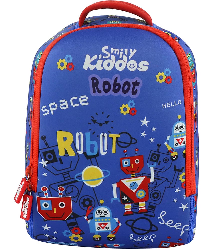 Smily  kiddos 15 Ltrs Blue Polyester College Bag