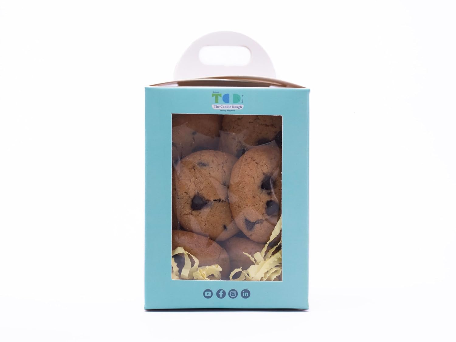 TCD Chocolate Chip Cookies Handmade Biscuits with Milk and Dark Chocolate Chips