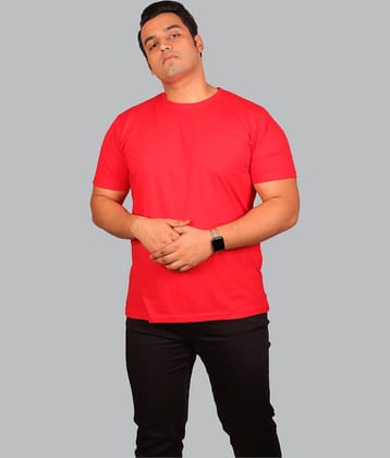 Xmex Pack of 1 Cotton Blend Regular Fit Men's T-Shirt ( Red )