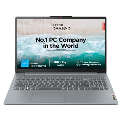 Lenovo Smartchoice IdeaPad Slim 3 13th Gen Intel Core i3-1315U 15.6 inch (39.6cm) FHD Laptop (8GB RAM/512GB SSD/Windows 11/Office Home 2024/Alexa Built-in/1Yr ADP Free/Grey/1.6Kg), 82X700F0IN Lenovo Smartchoice IdeaPad Slim 3 13th Gen Intel Core i3-1315U