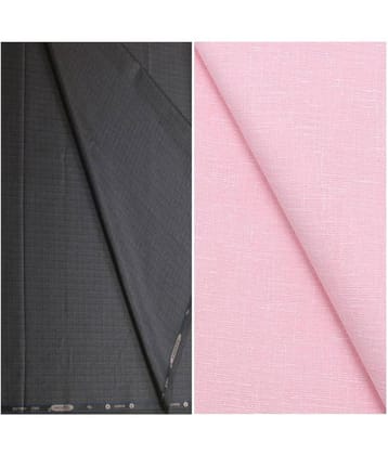 KUNDAN SULZ GWALIOR Multi 100 Percent Cotton Unstitched Shirts & Trousers 1 Pant and Shirt Piece