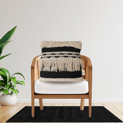 Dori Cotton Cushion with Filler | Stylish & Comfortable Pillow for Home Decor (Set Of 2)