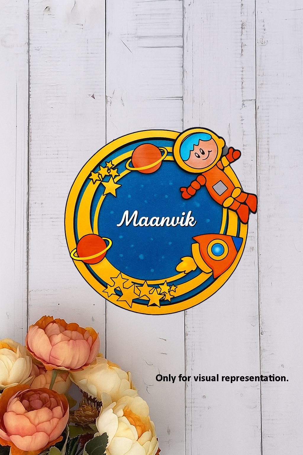 Dbeautify's DIY Space Ring Personalized Name Plate