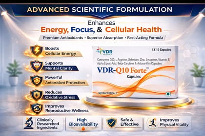 VDR-Q10 FORTE  Advanced Cellular Energy & Antioxidant Support 10 Capsules