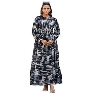 SARINKU Georgette Gown Dress for Women Stylish Western Gown Long One Piece for Girls & Women