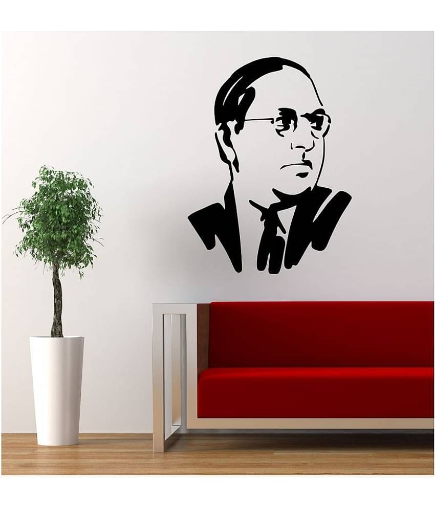 Wallzone Dr Ambedkar Sticker ( 60 x 50 cms )