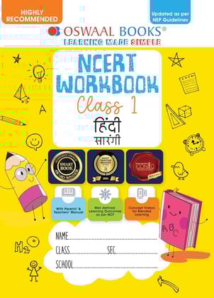 Oswaal Ncert Workbook Hindi Saarangi FOR Class 1 chapterwise notes of working notes [Paperback] oswaal