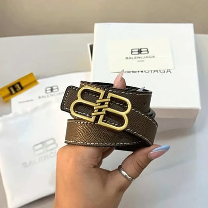 BN Premium Luxury Edition 13  Women's Belts-Gold - Brown