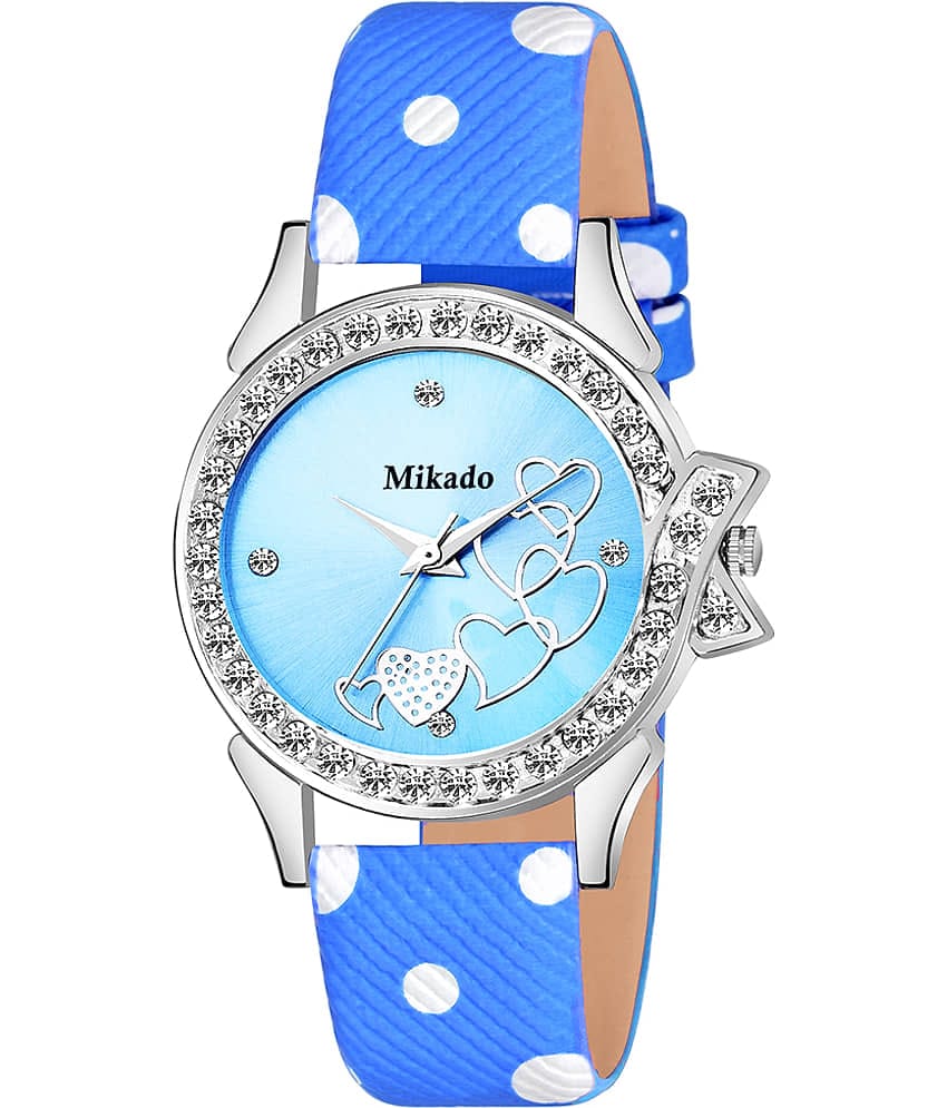 Mikado Leather Round Womens Watch