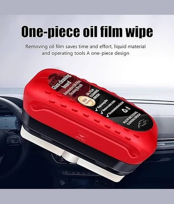 Automotive Oil Film Cleaning Brush, Glass Cleaning Board Oil Film Cleaner for Window Remove Dirt Improve Clarity and Visibility, Enhance Visual Effect of Automotive Windshield