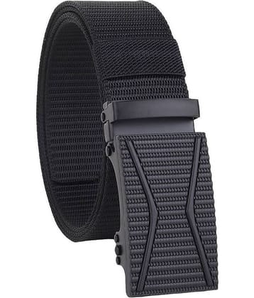 Esstain - Black Canvas Men's Reversible Belt ( Pack of 1 )