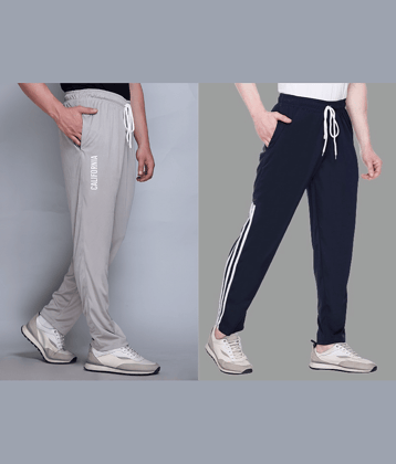 HVBK Multicolor Polyester Men's Trackpants ( Pack of 2 )