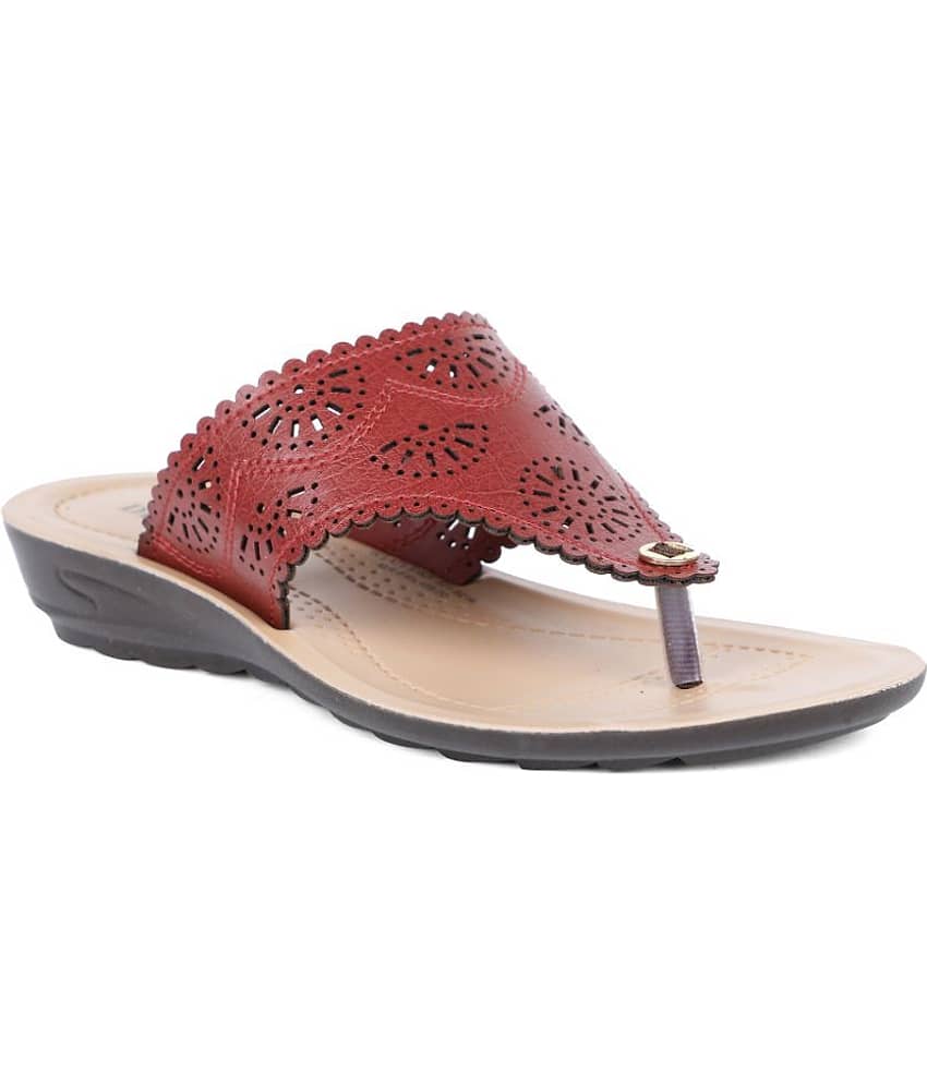 Bata Red Women's Flats