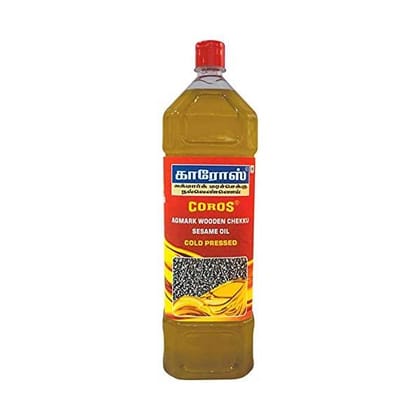 Coros (Wooden Chekku-Cold Pressed)  Sesame Oil 2 Ltr