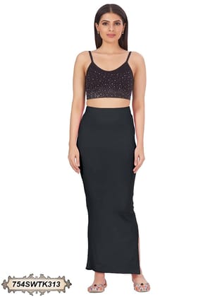 SAREE SHAPEWEARS - STRAIGHT CUT ( Colours :   Black  )