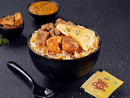 Royal Chicken Rice Bowl (Jumbo) - Hyderabadi Khas Rice Royal Chicken Rice Bowl (Jumbo) - Hyderabadi Khas Rice