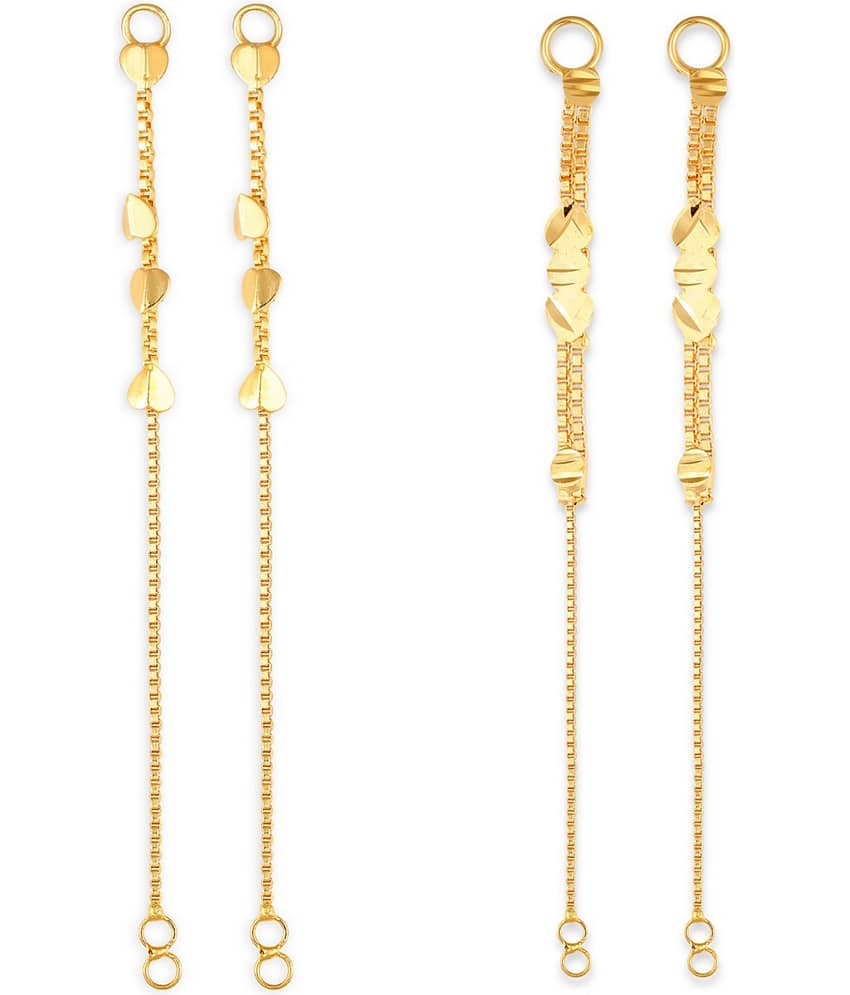 1gram gold Plated Kanchain Ear chain earcuff Ear to Ear Combo for Women & Girls