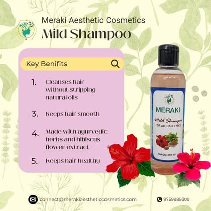 Meraki Aesthetic Cosmetics Mild Shampoo (For All Hair Types)