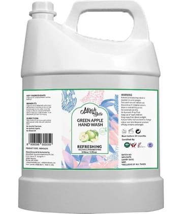 Mirah Belle Green Apple Can Bulk Pack For Refill Sulfate Free Hand Wash 5000 mL Pack of 1
