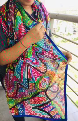 It's All Connected Tabby Silk Stole