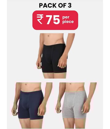Paryag Pack of 3 Cotton Blend Trunks For Men's ( Multicolor )
