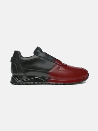 SPIRIT OF THE EARTH - Black & Red Two-Tone Sneakers-6