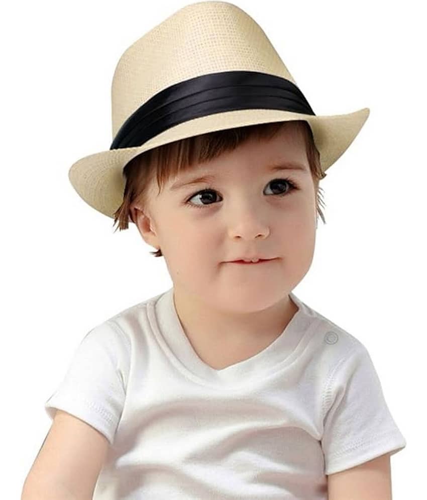 Infispace Pack of 1 Unisex for Baby Hats ( Beige )