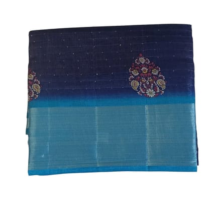 Elegant Chanderi Desener Saree in Blue