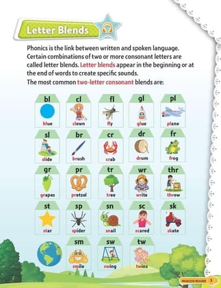 Phonics Reader - 4 (Blends And Combination Sounds) Age 7+ [Paperback] Dreamland Publications
