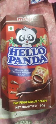 Meiji Hello Panda Biscuits with Chocolate flavoured Filling 