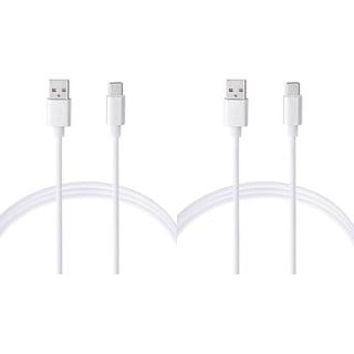 PHILIPS DLC2528M(SET OF 2) 1.2 m USB Type C Cable (Compatible with MOBILES, White).