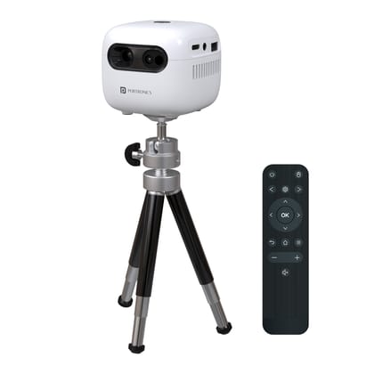Portronics Pico 14 720P Full HD, Upto 100” Display Projection,  Dual Band Wifi/Bluetooth 5.4, Android 13 OS Based